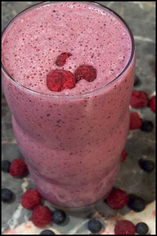 Berry Blast Protein Shake -- Fruit Smoothie. Photo by NcMysteryShopper