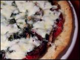 Portobello and Red Pepper Pizza Pie