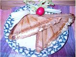 Provolone Cheese and Scrambled Egg Sandwiches