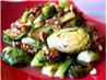 Candied Brussels Sprouts and Almonds With Amaretto Glaze. Recipe by Rita~
