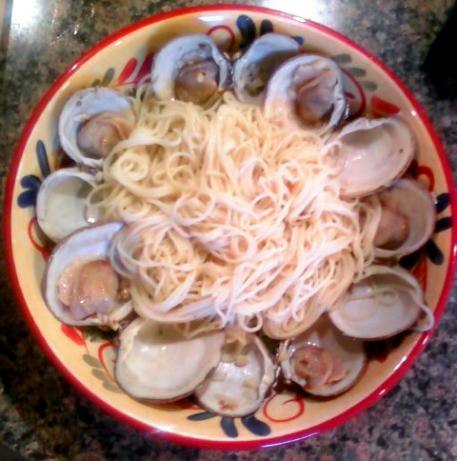 Linguini With White Clam Sauce. Photo by Monica P