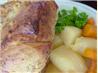 Tender Oven Roasted Pork  and Veggies. Recipe by Caryn Dalton