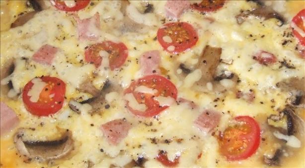Ham, Mushroom and Cheese Omelette. Photo by Peter J