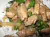 Spicy  Stir-Fried Pork, Asparagus, and Onions With Lemon Grass