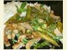 Spicy  Stir-Fried Pork, Asparagus, and Onions With Lemon Grass