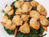 Seared Scallops and Spinach Salad
