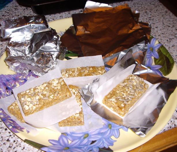 Natural No-Bake Peanut Butter Energy Bars.. Photo by Wild Thyme Flour