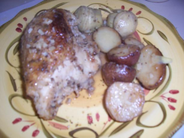 Chicken Vesuvio. Photo by Karabea
