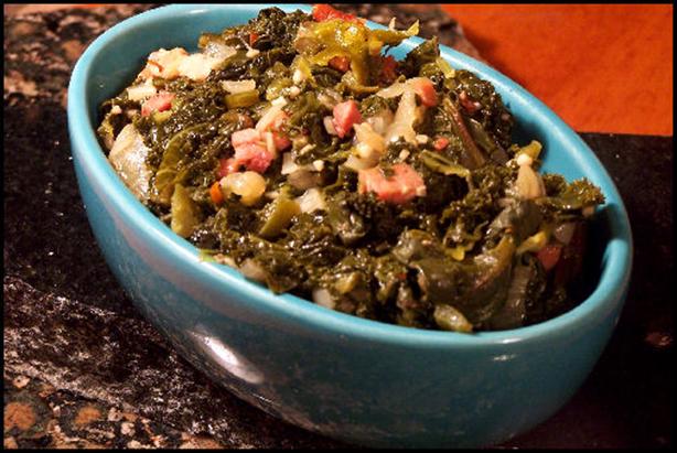 Perfect Southern Greens (Kale, Beet, Collard Greens, Mustard). Photo by NcMysteryShopper