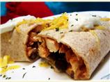 Chicken Burritos With Cheese and Black Bean Salsa