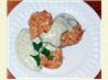 Salmon & Shrimp Confetti Croquettes. Recipe by L. Duch