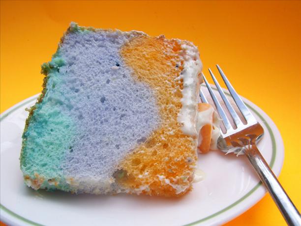 Tie-Dyed Angel Food Cake. Photo by Chef Mommie
