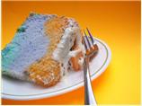 Tie-Dyed Angel Food Cake. Photo by Chef Mommie