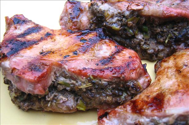 Pork Chops With Savory Mushroom Stuffing. Photo by ~Leslie~