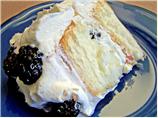 Easy Blackberry, Lime  Filled Angel Food Cake