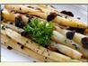 White Asparagus With Mushrooms in Brown Butter. Recipe by NcMysteryShopper