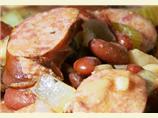 Slow Cooked Three Beans and Sausage. Photo by Big Mike2