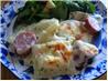 Turkey Smoked Sausage and Ravioli Bake
