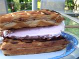 Waffle Ice Cream Sandwiches With the Works!