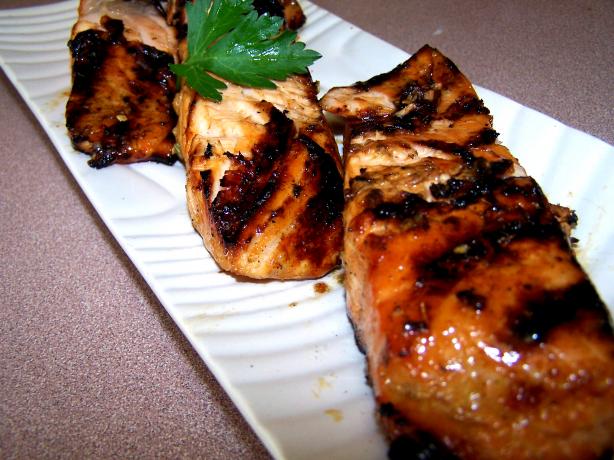 Barbecued Salmon  and  Easy Marinade. Photo by Rita~