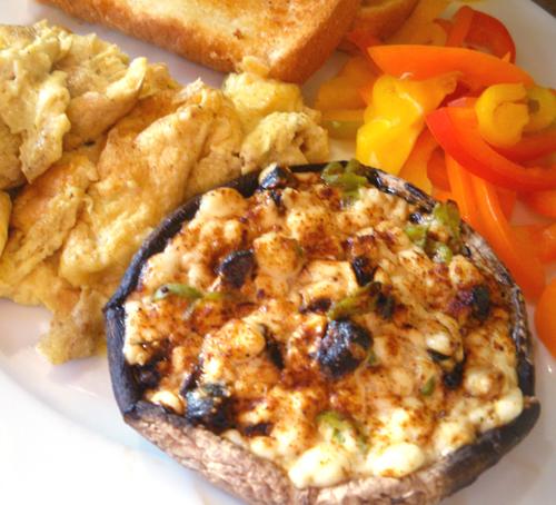 'lite' Stuffed Mushrooms. Photo by Bergy