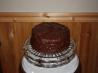One-Bowl Double Chocolate Triple Layer Cake With Berries. Recipe by Derf