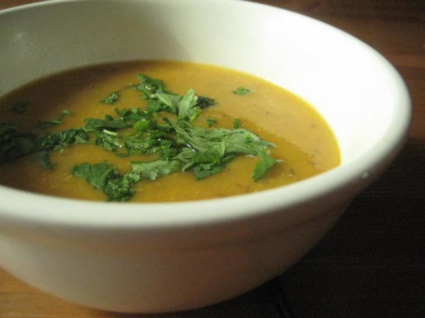 Sweet Potato and Lentil Soup. Photo by sdowswell