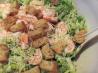Caesar Salad Chiffonade With Shrimp or Crab. Recipe by kiwidutch