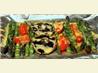 Asparagus, Mushroom and Tomato Bake With Seasoned Cheese Sauce