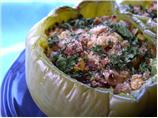 Quinoa-Stuffed Green Bell Peppers