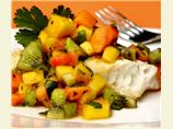 Fresh Mango Papaya Kiwi Salsa