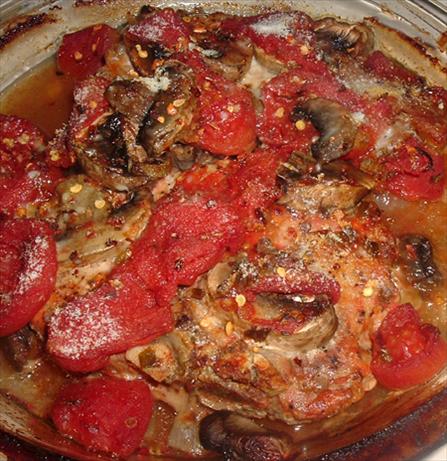 Pork Chops with Seasoned Tomatoes. Photo by Bergy