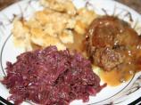 Braised Red Cabbage with Red Onion and Apples