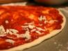 Thin-Crust Pizza. Recipe by SpiceBunny