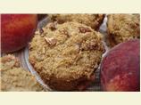 Praline-Peach Muffins