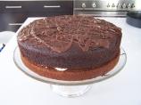 Banana Chocolate Fudge Layer Cake (Light)