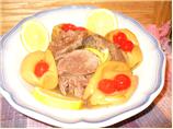 Marinated Leg of Lamb Cooked With Lemon & Apple Juice