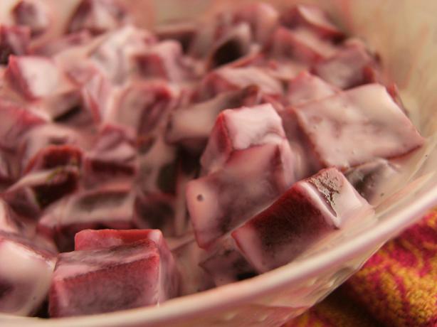 Beet Koshumbir - Beet Salad with yogurt. Photo by Lalaloula