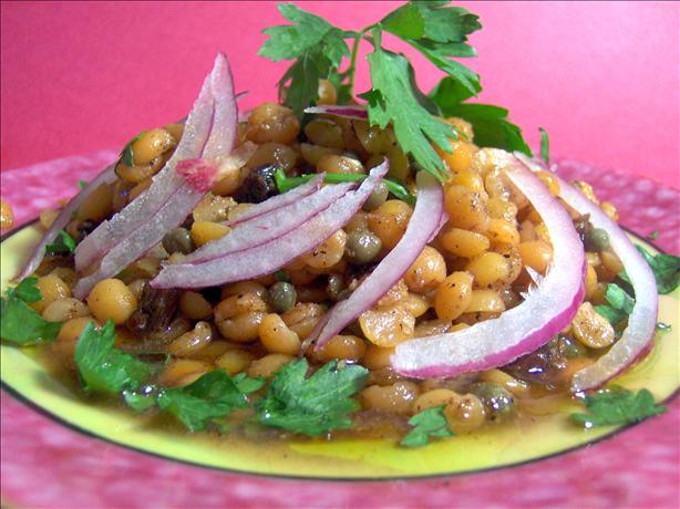 Spicy Red Lentils With Capers and Currants. Photo by Sharon123