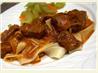 Round Steak Cubes With Sauce