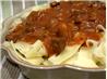 Round Steak Cubes With Sauce