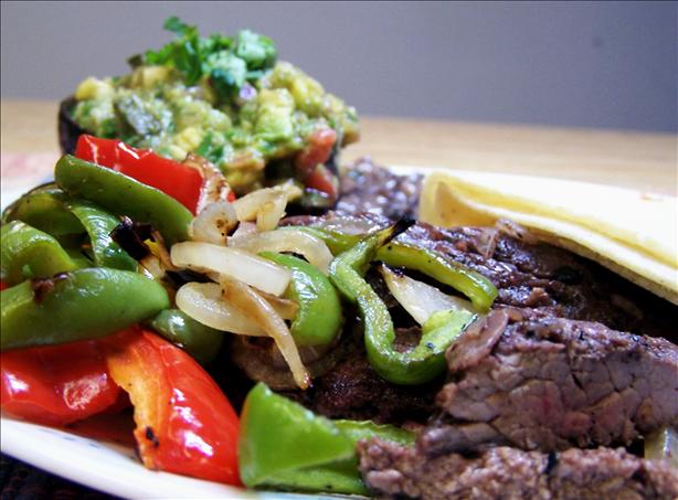 Grilled Skirt Steak With Avocado-Tomato Salsa. Photo by PaulaG