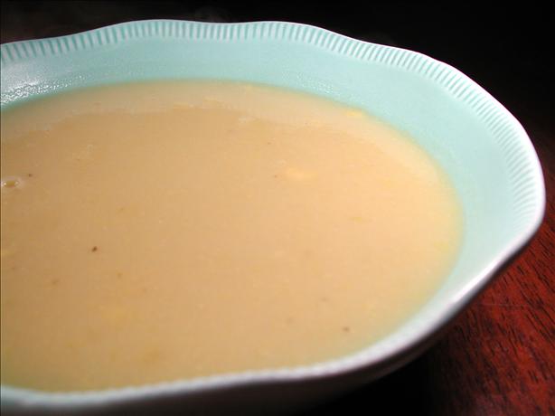 Sweet Corn Soup. Photo by Chef floWer