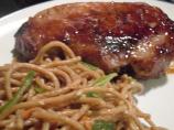 Thai Pork Chops and Sesame Noodles. Photo by Oliver & Fischer's Mommy
