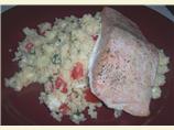 Salmon Fillets over Couscous
