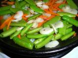 Stir Fry Snow Peas & Water Chestnuts