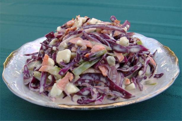 Blue Cheese Coleslaw Salad. Photo by Deb's Recipes