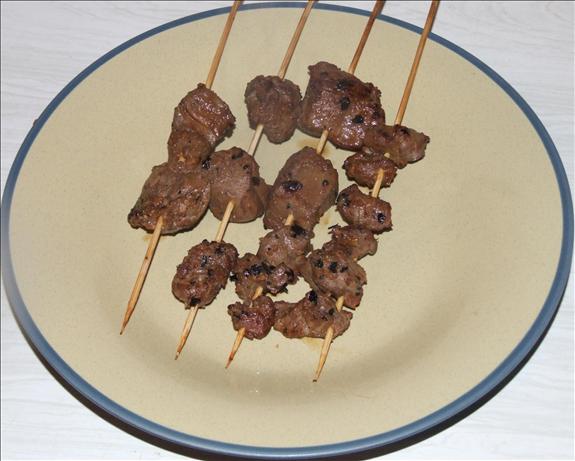 Marinated Veal Kebabs. Photo by Peter J