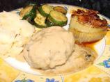 Beef Patties in Gravy