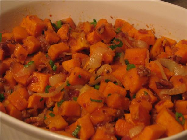 Hot Sweet Potato Salad. Photo by Dwynnie